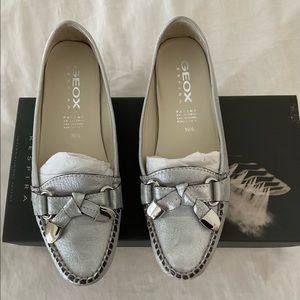 Silver loafer ,39.5 EU size